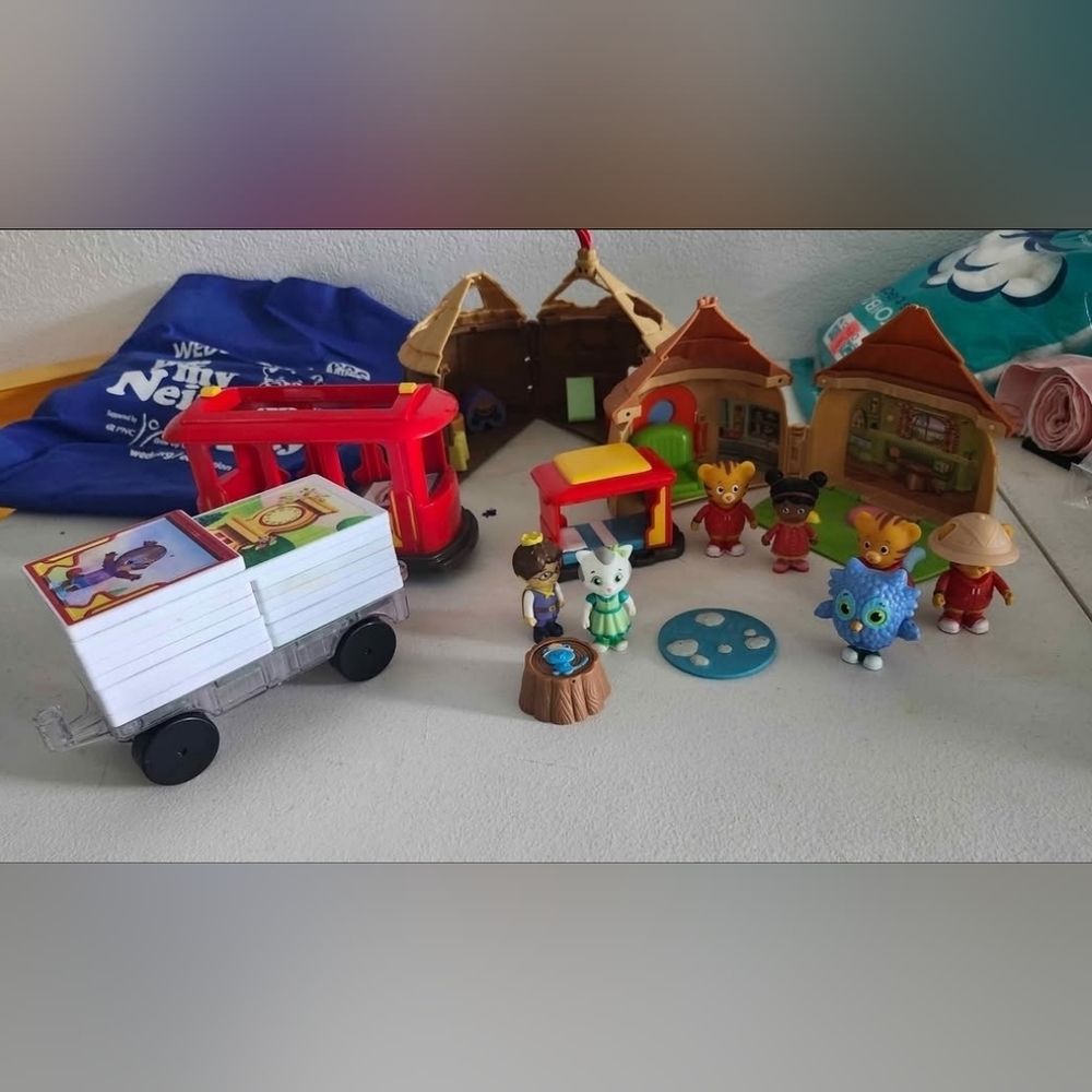 Colorful Kids Toy Set with Figures and Accessories
